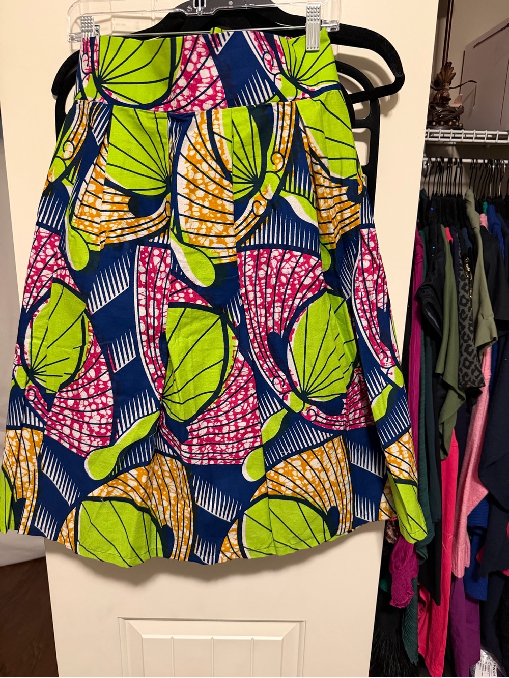 New - Custom Made - Terri’s Designs- Plus Size High Waist African Skirt- 28W